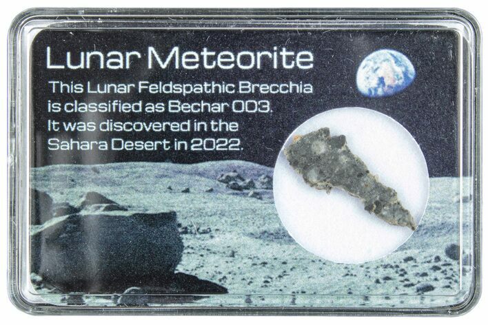 Polished Lunar Meteorite Slice ( g) - Bechar #288443